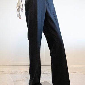 Long Black Straight-Leg Pants Size 8L